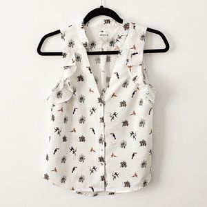 Jungle Button Up Blouse